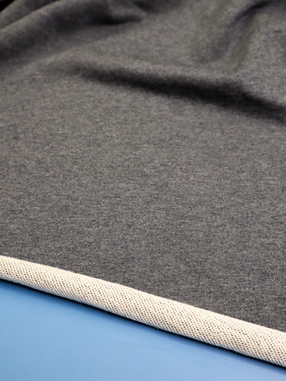 FRENCH TERRY GRIS FONCé