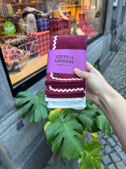 Serviettes de table croquet