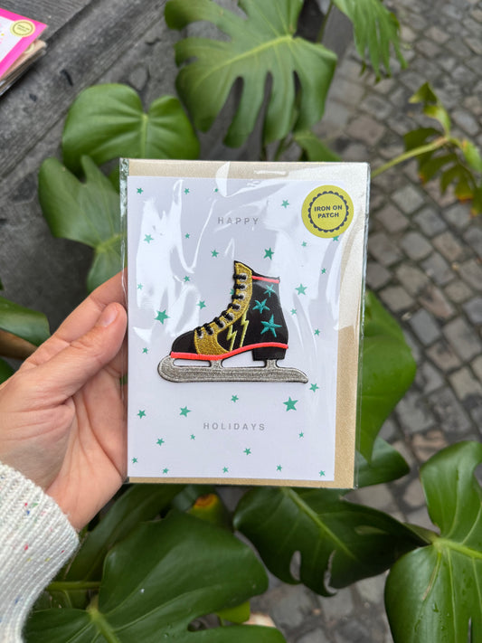 Carte voeux écusson patch