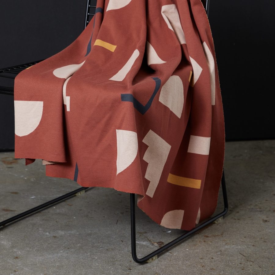 Jacquard géométrique Sienne