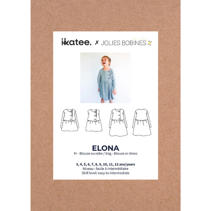 Patron robe -blouse Elona Ikatee