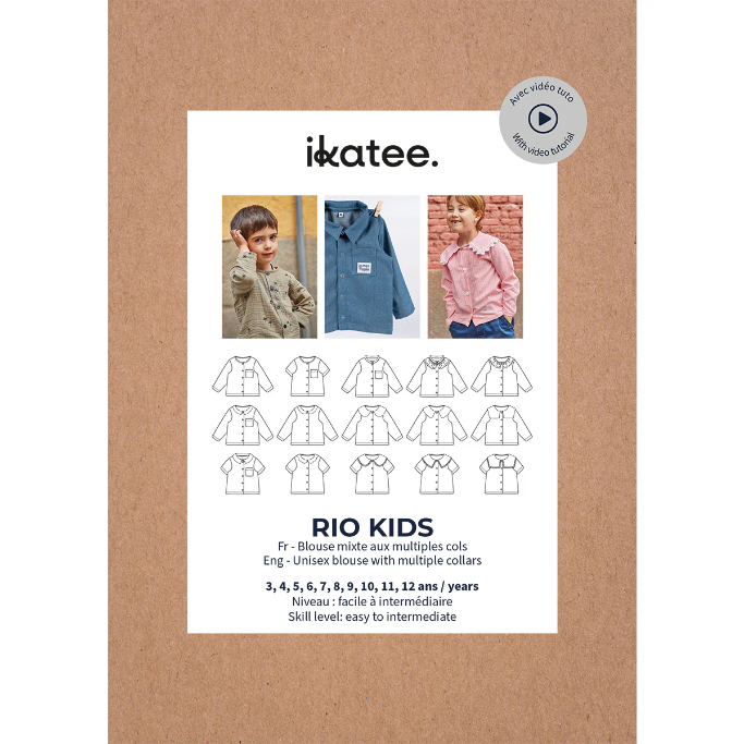 Patron chemise RIO KIDS Ikatee