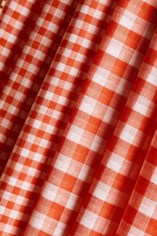 DOUBLE GAZE VICHY TANGERINE