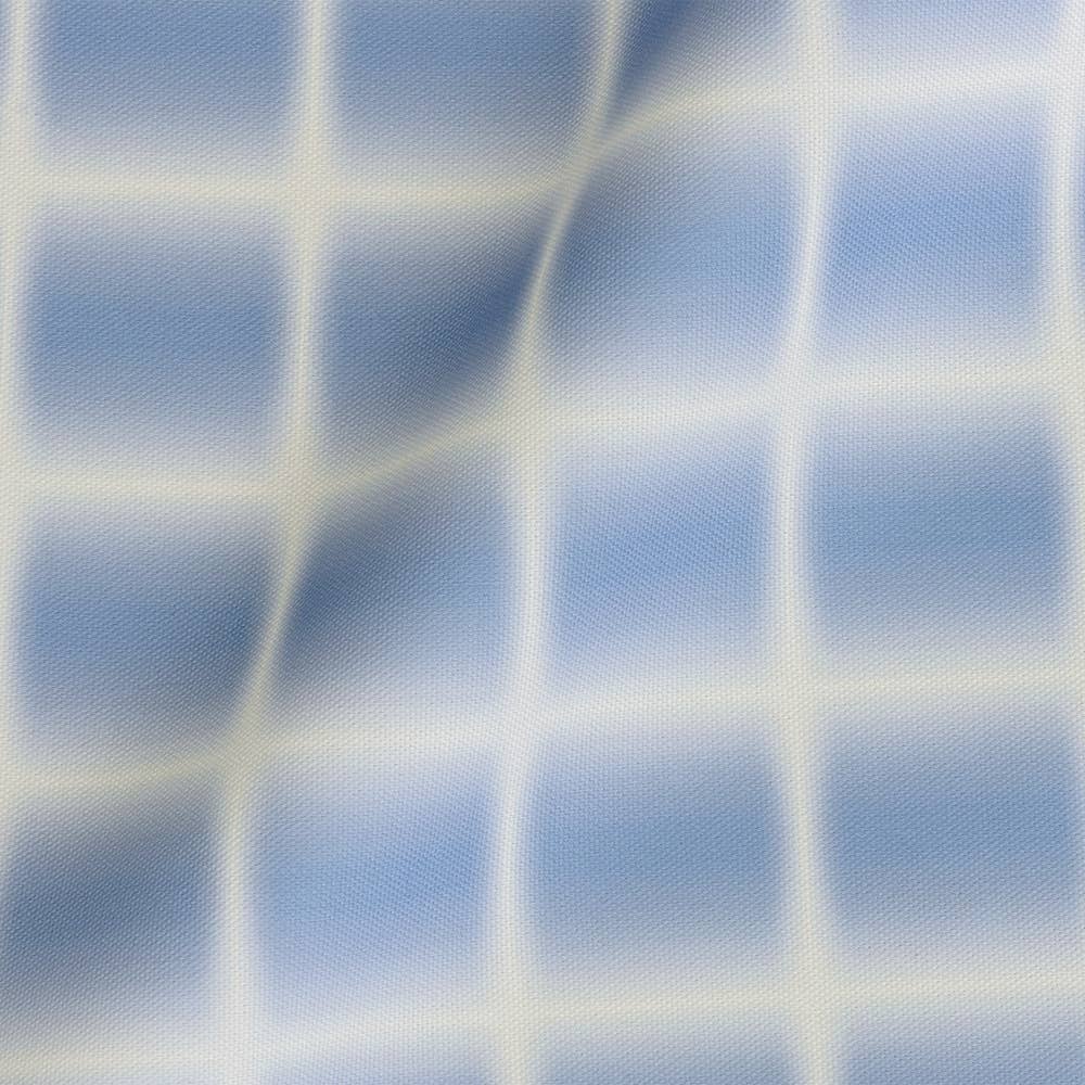 Coupon Tissu d'extérieur Gradient Grid Bleu Clair x mètres