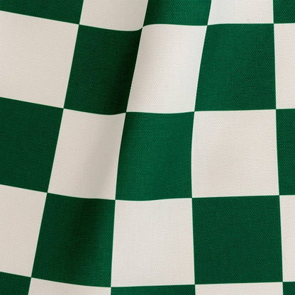 Tissu d'extérieur Damier Vert x mètres
