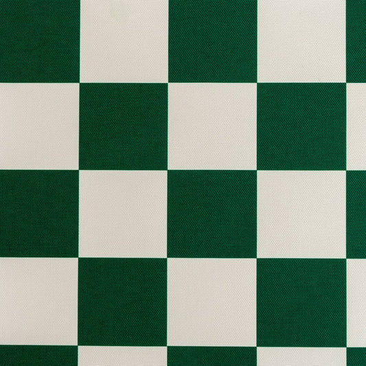 Tissu d'extérieur Damier Vert x mètres