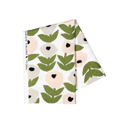 Tissu en lin gris Flora