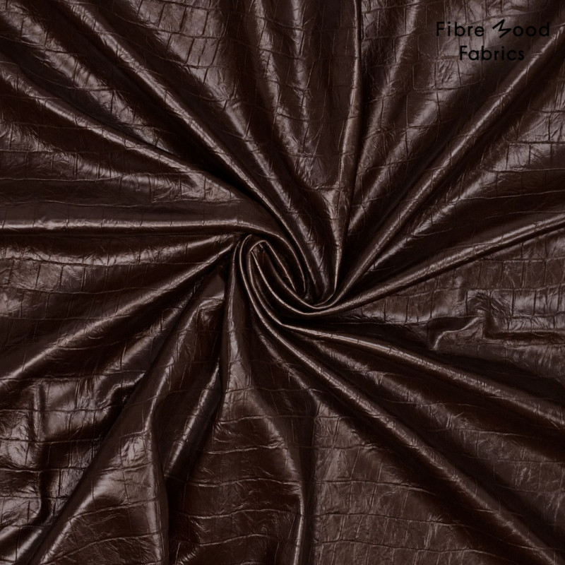 Cuir vegan Serpent chocolat