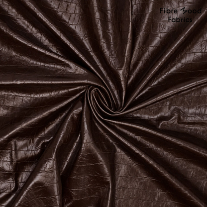 Cuir vegan Serpent chocolat