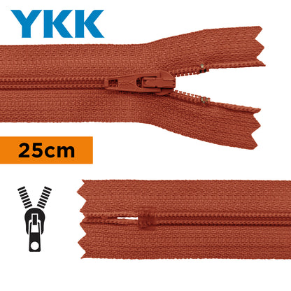 TIRETTE 25CM NYLON NON DETACHABLE YKK