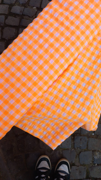 SEERSUCKER ORANGE FLUO